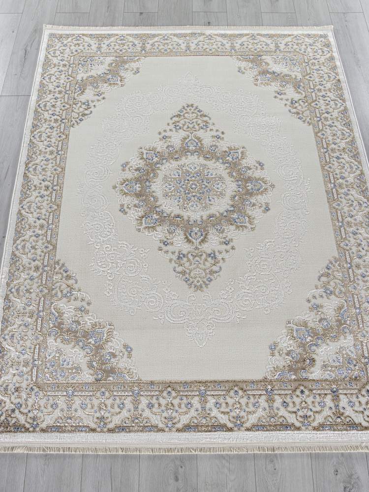 Ковер MOSSO 27236A 0,8х1,5  CREAM / BLUE 