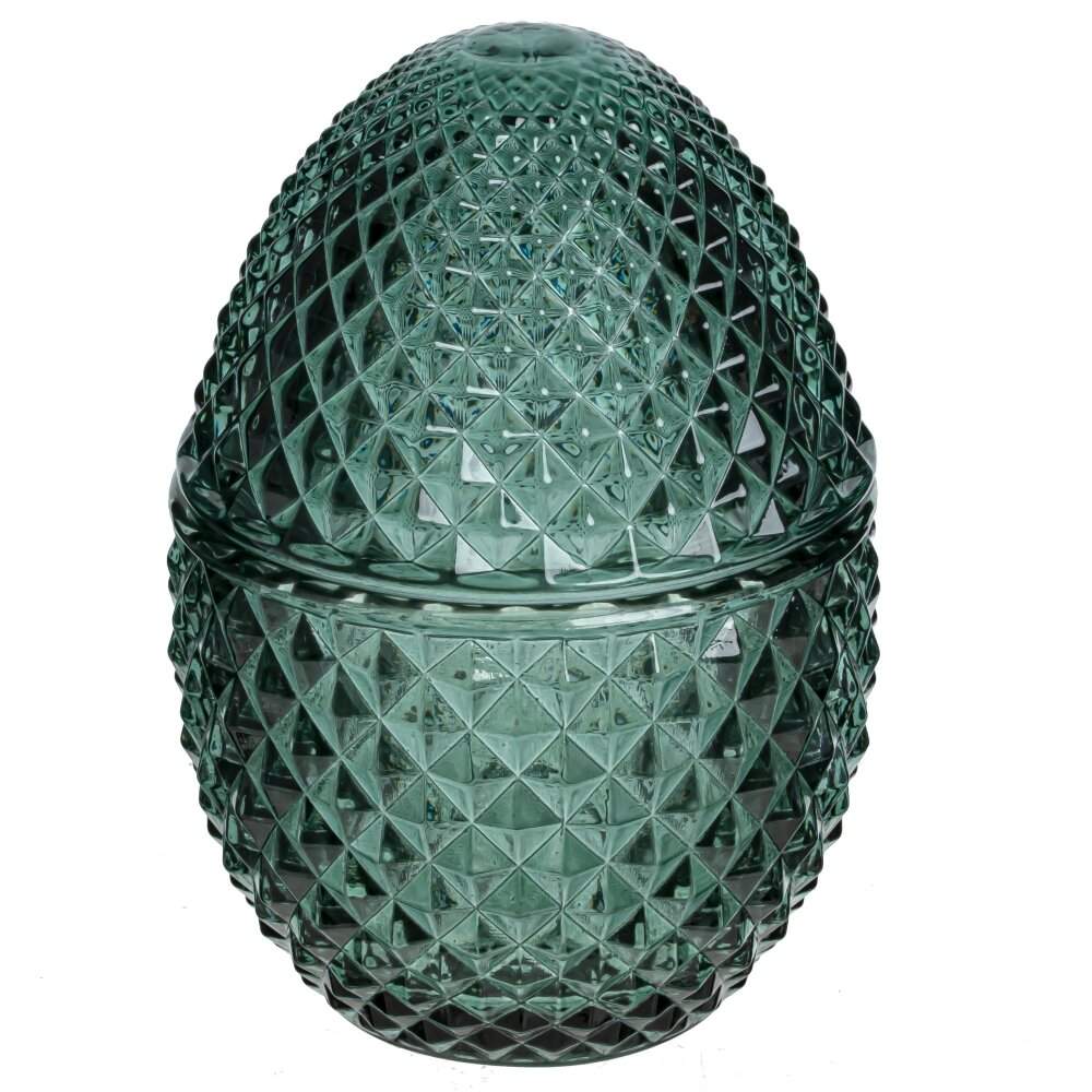 REMECO COLLECTION Шкатулка 796277 Яйцо 8х8х11см стекло