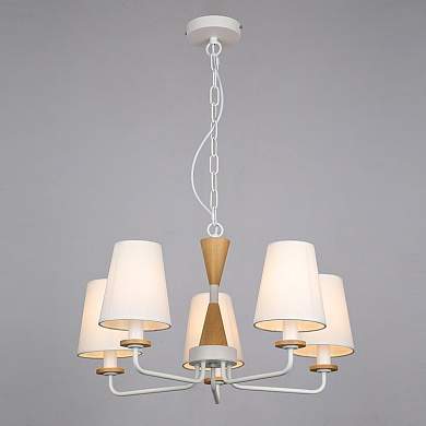 Люстра MDG424/5 WT белый 5х40W E14 d620, SJNG21