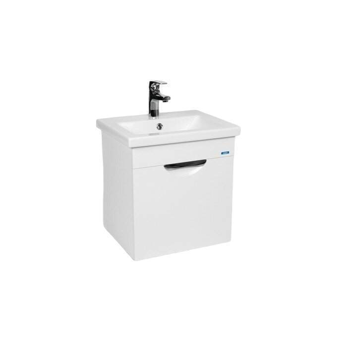 Тумба подвес. Барселона 50 (VBAR50CO-T1YP 380*460*500) 1 ящик +раковина COMO 50 (S-UM-COM50/1-w)