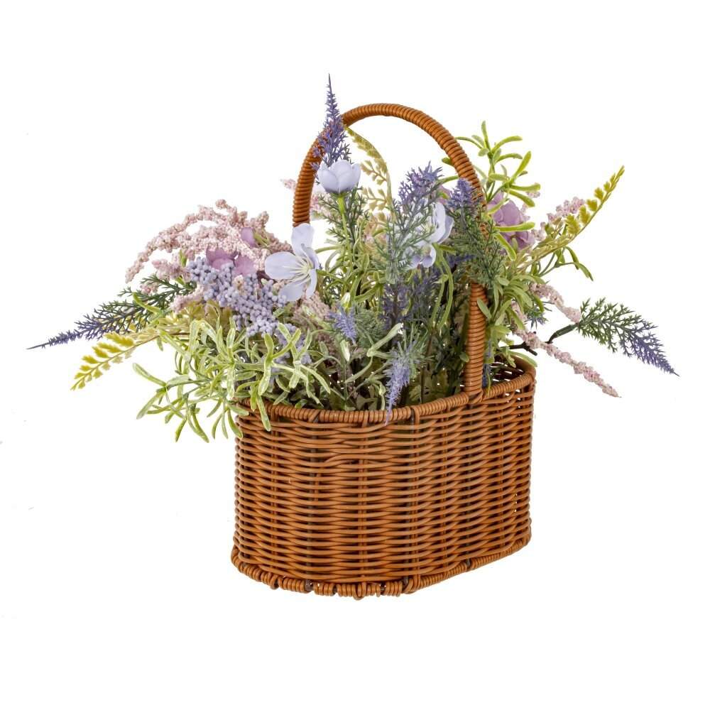REMECO COLLECTION Композиция цветочная 815087 в корзинке 27х15х30см