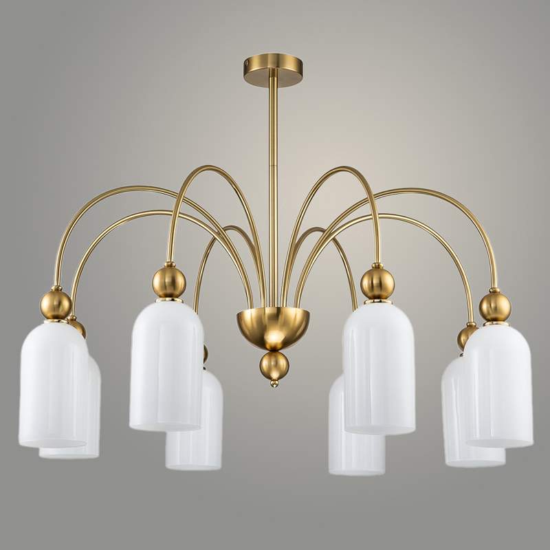 Люстра 34005/8 GAB латунь 8х40W E14 d750 h530 SHGN23