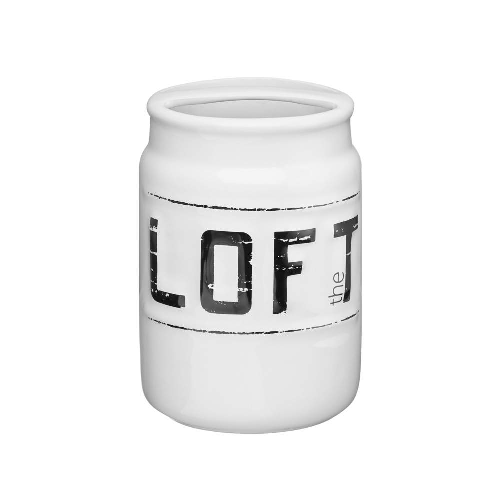 Стакан д/зубных щеток настольный, керамика, LOFT FOR-LT042