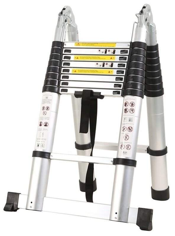 Стремянка телескопическая МИ Профи 6+7 ступ. (1,7м+2,0м)