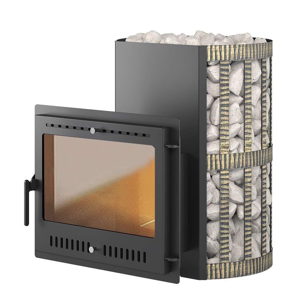 Печь банная Везувий Скиф 22 ковка Панорама "М" 2022