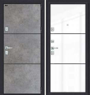 Дверь мет. Porta M-3 П50/П50 Dark Concrete AB-4/Angel AB-4/Лунный камень 205*98 Правая