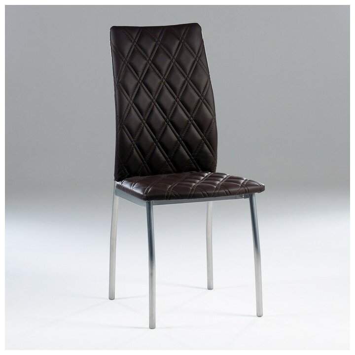 Стул Волна (зеркало к/з коричневый малый ромб)