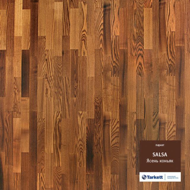 Паркетная доска PL TLTar  Ясень коньяк 1/6