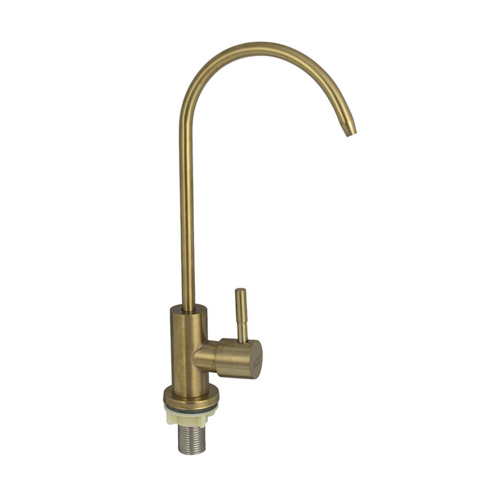 Кран Magnus  9020  на одну воду для фильтра, из нерж.стали, под золото