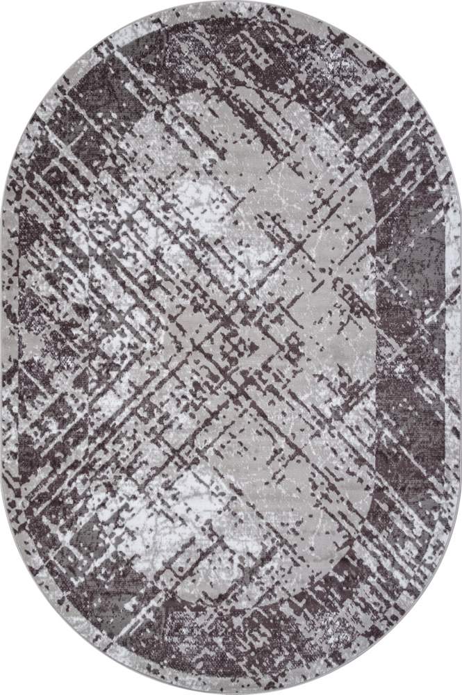 Ковер SILVER Merinos  F391  0.6x1.1  Oval, Gray