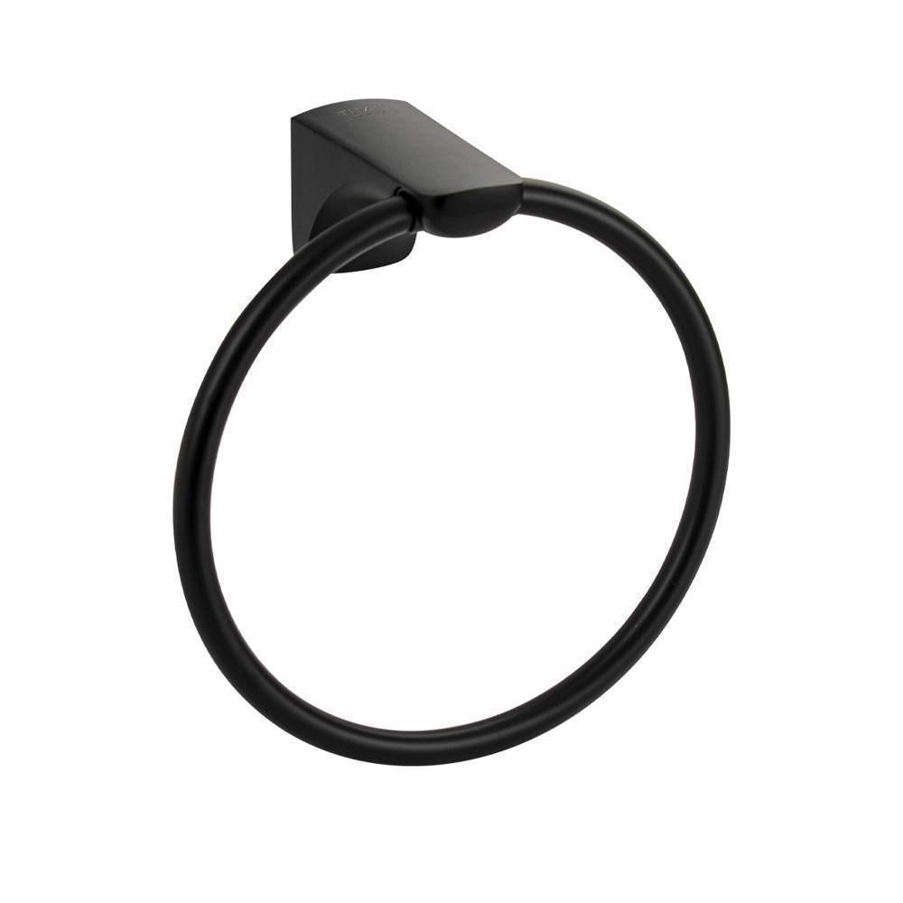 Держатель полотенца  круглый  76147 TITAN  черного цвета