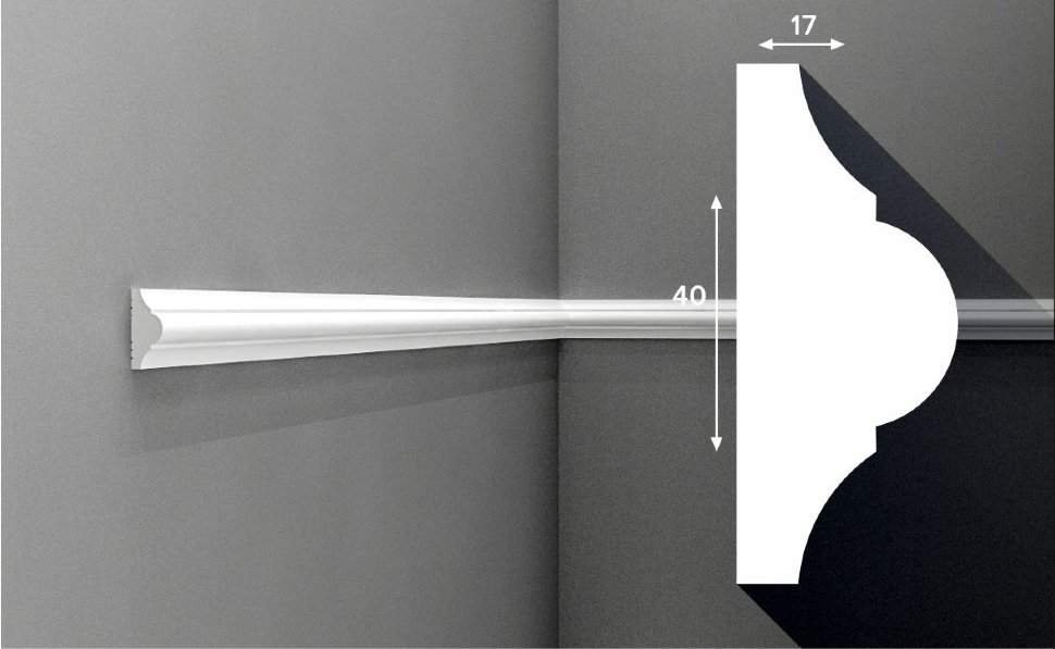 Коска Молдинг М2 (40х17х2000мм)