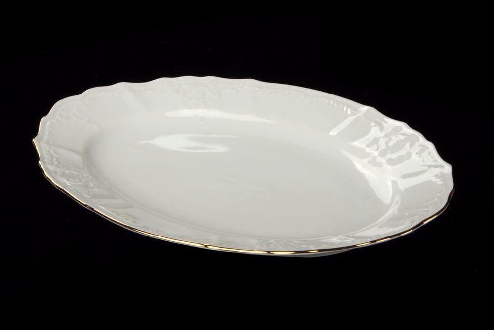 BERNADOTTE Отводка золото Блюдо овальное 26см декор 03628/БТФ0119