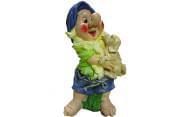 Гном  ФП093  с собачкой  55см  