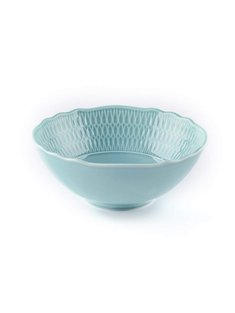 CMIELOW Sofia LB05 Голубая глазурь Салатник 14см 0883490