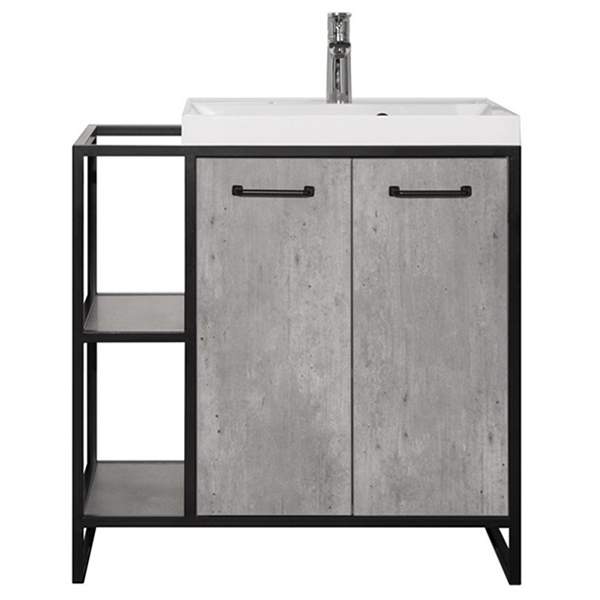 Тумба-ум Лофт 60/80(1.2 два ящ.) под Марко-6/Classic 60 Бетон