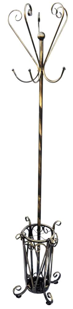 МЕТАЛЛ-ДЕКОР Вешалка напольная с зонтницей №771 h190х45см 