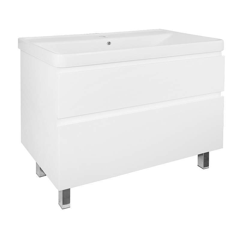 Тумба Мила 100Н Напольная с раковиной Monte 100