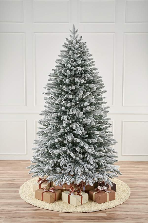 MAX CHRISTMAS Ель искусственная Самарская заснеженная 270см литая 100% PE шарнирная система СМЛЗ 27