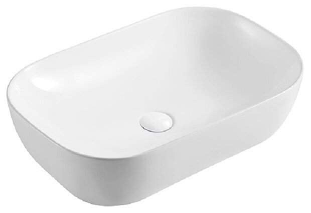 Раковина накладная AZ-2143  490*395*150мм глянец белая