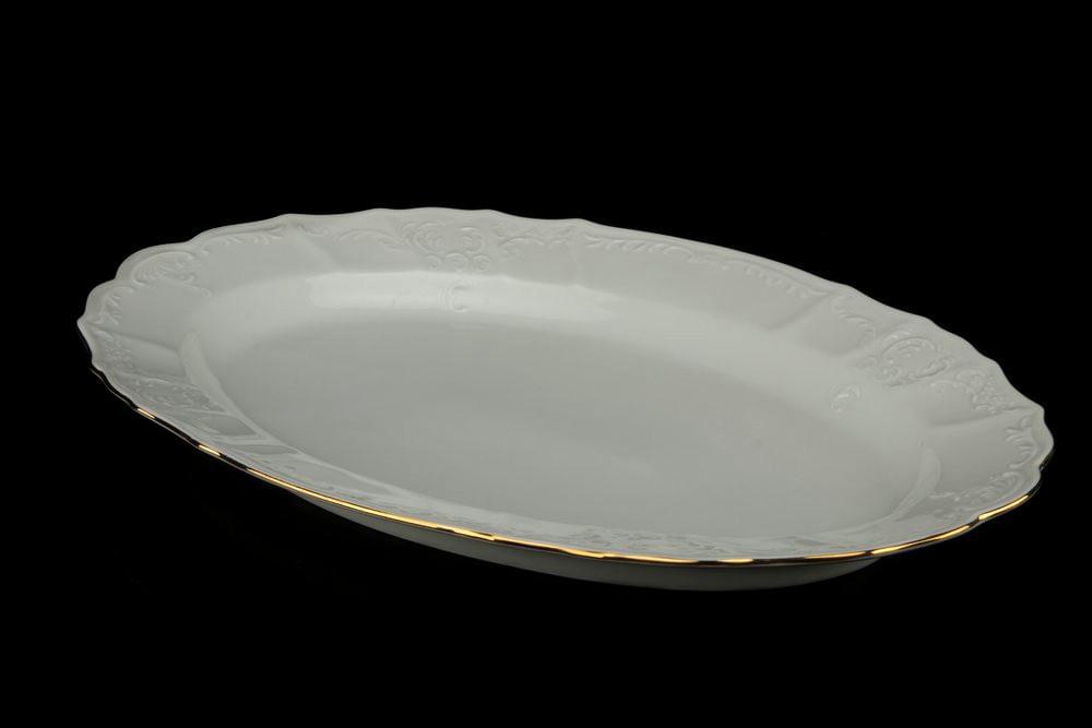 BERNADOTTE Отводка золото Блюдо овальное 39см декор ВЕ311011/14206/БТФ0122
