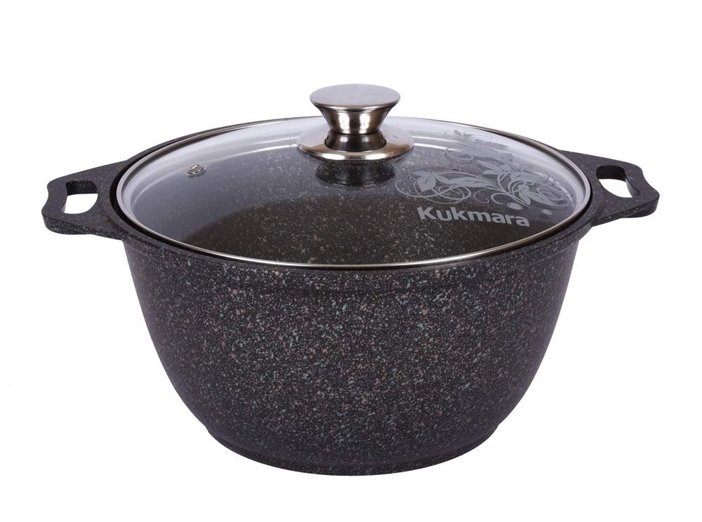 KUKMARA Кастрюля кго22а 2л 22,5х10см АП Granit Ultra (original) стеклянная крышка