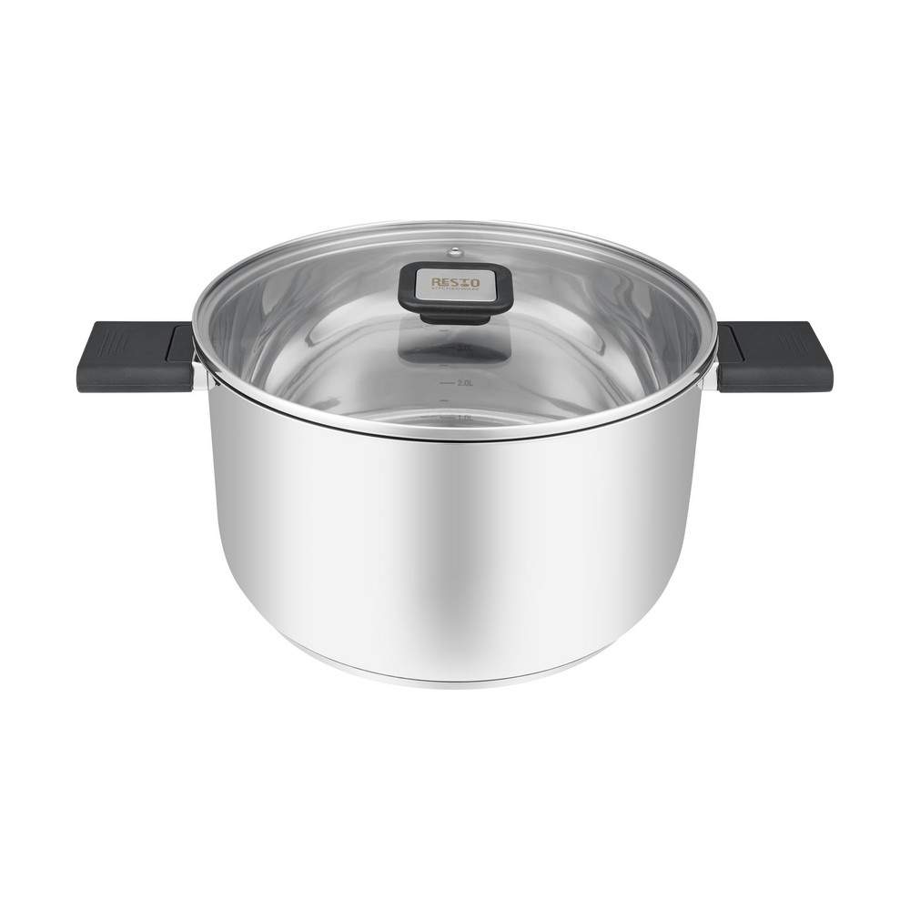 RESTO Anser Кастрюля 5,8л 24см складные ручки нерж.сталь 92205