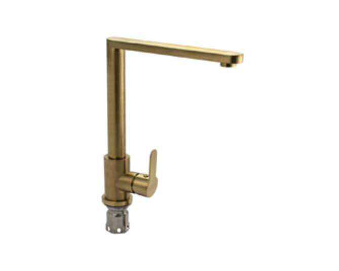 Смеситель Magnus  9111  кухонный Золото г-обр.гусак из нерж.304