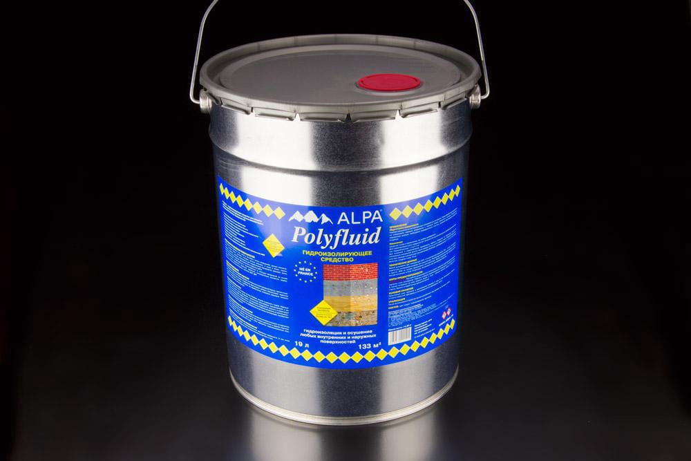 Влагозащитный состав Полифлюид 19л   Альпа