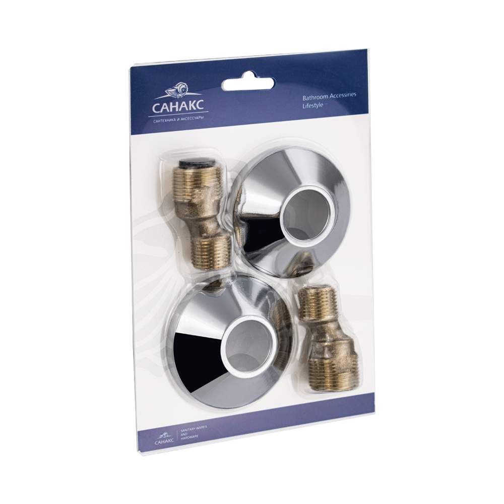 Комплект Санакс : 2 эксцентр.+ 2 чашки премиум, латунный  6637