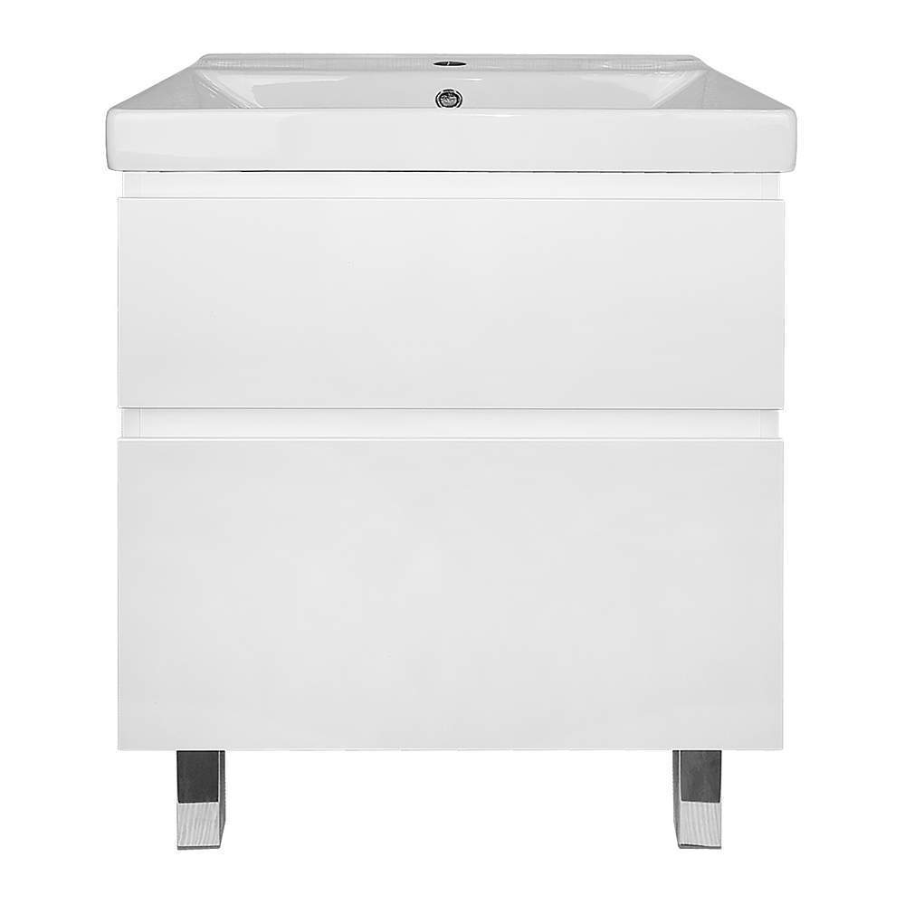 Тумба Мила 60Н (610*860*480) Напольная с раковиной Tempo 60