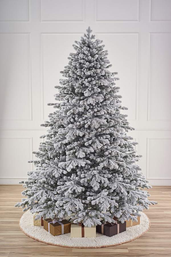 MAX CHRISTMAS Ель искусственная Византийская заснеженная 240см 100% PE шарнирная система ЕВЗЗ 24