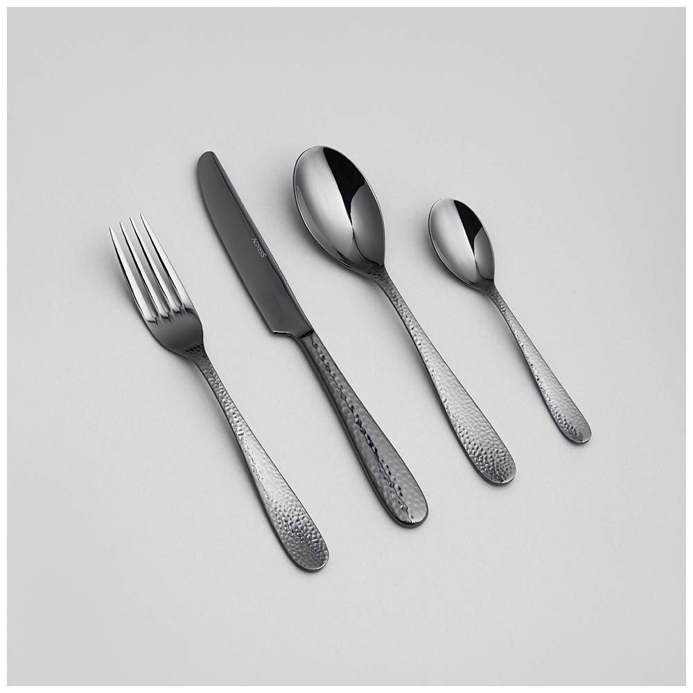 AGNESS Набор столовых приборов 1000-012 Regina черный на 4 персоны 16пр 