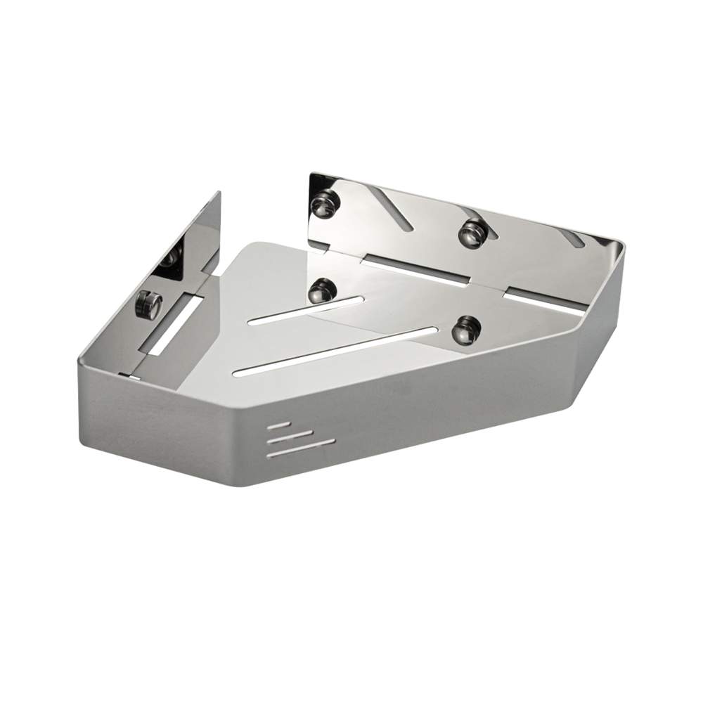 Полочка BRIMIX лит.угловая.пятиугольная из нерж. стали. 5689 ХРОМ