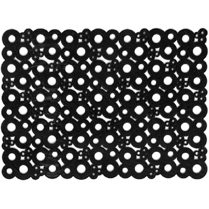 Коврик  резиновый  50х69   Сфера черный