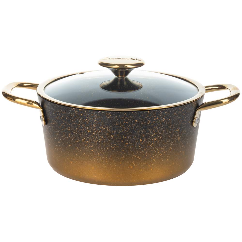 O.M.S. Gold Кастрюля 3116-G-IND-26 Gd 4,9л 26х12,5см индукция АП покрытие