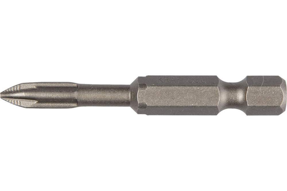 Бита X-Drive Kraftool PH1 торсионные кован.обточ. 26121-1-50-10 Cr-Mo сталь Е 1/4 50мм 