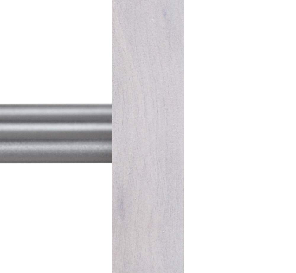 Банкетка Sheffilton  Альберо SHT-В2  дерево/рогожка/металл Б-31 бел./кедр./алюм.металл