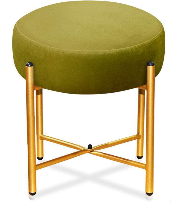 Банкетка Sheffilton SHT-В4 ткань/металл Б-7 фисташковый/золото