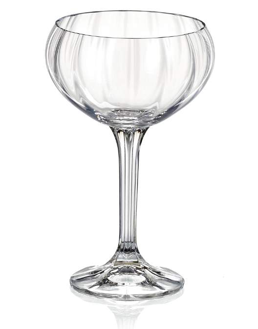 CRYSTALEX BOHEMIA Магнолия оптика 40934/8/190 Набор бокалов д/шампанского 190мл 6шт (блюдце)