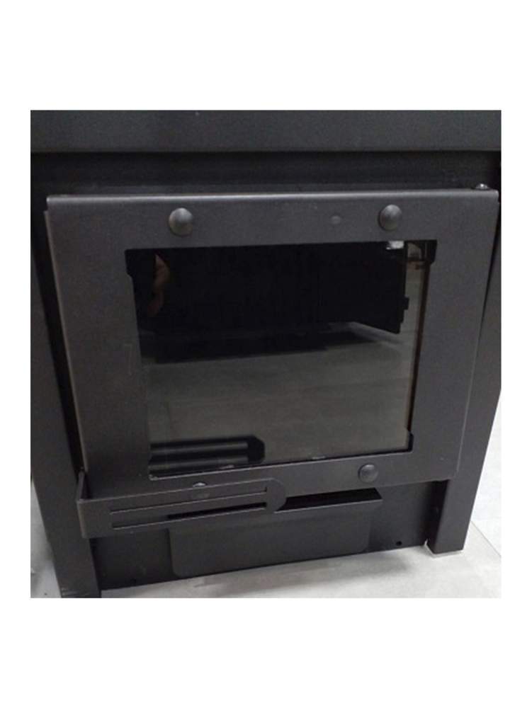 Дверца ДСС "Открытое стекло" для печи Сталь-Мастер (Коричневая)