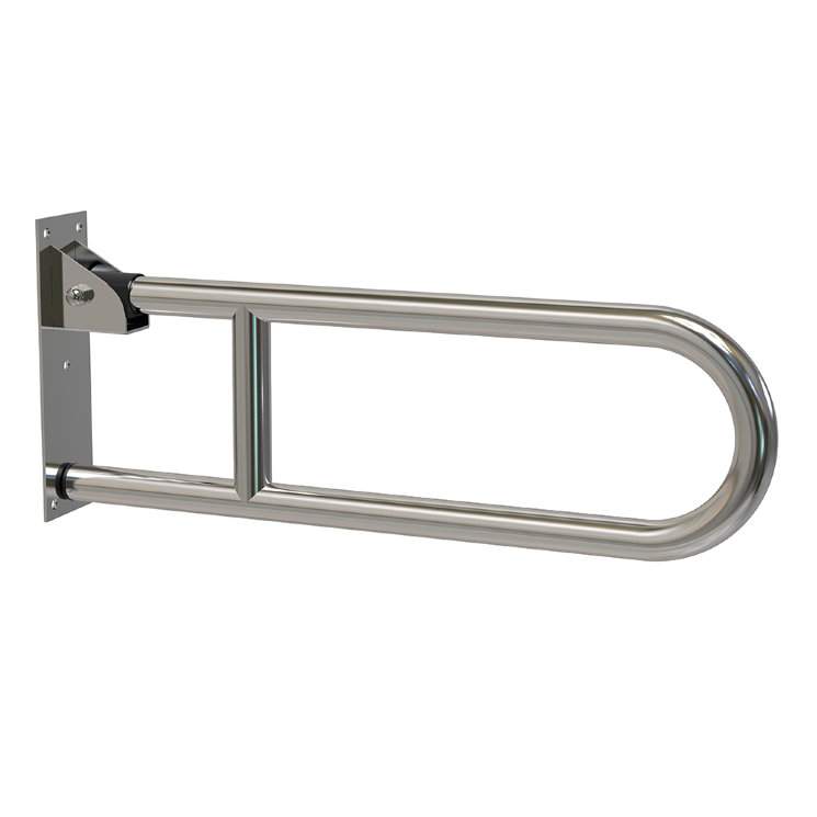 Поручень Brimix  к унитазу откидной из нерж.стали   947