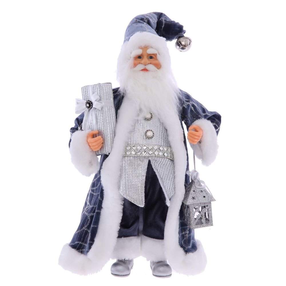 REMECO COLLECTION Дед Мороз 752788 синий/серебро 25х15х40/60см