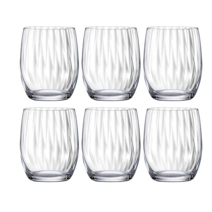 CRYSTALEX BOHEMIA Клаб оптика 25180/22/300 Стакан д/виски 300мл  