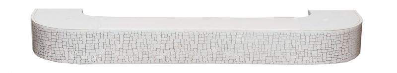 Карниз с поворотом РОНДО 3-х рядн. Белый хром 3,0  73850