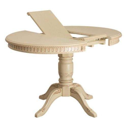 Стол Восток-1Р 1000 (1300)х800, H770  массив бука   слоновая кость