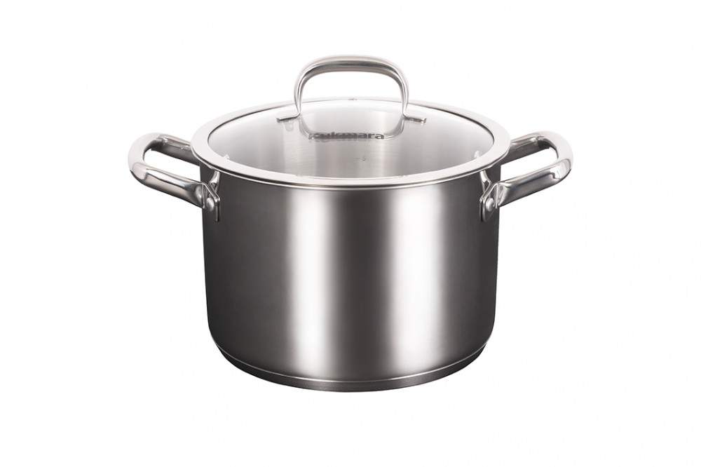 KUKMARA Leon Кастрюля 7,0л 24см нерж.сталь с/кр лн-ца7024г
