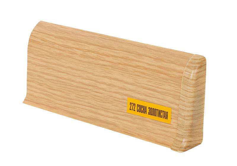 272 Плинтус н/п Идеал Комфорт, Сосна золотистая, 55мм/2,5м
