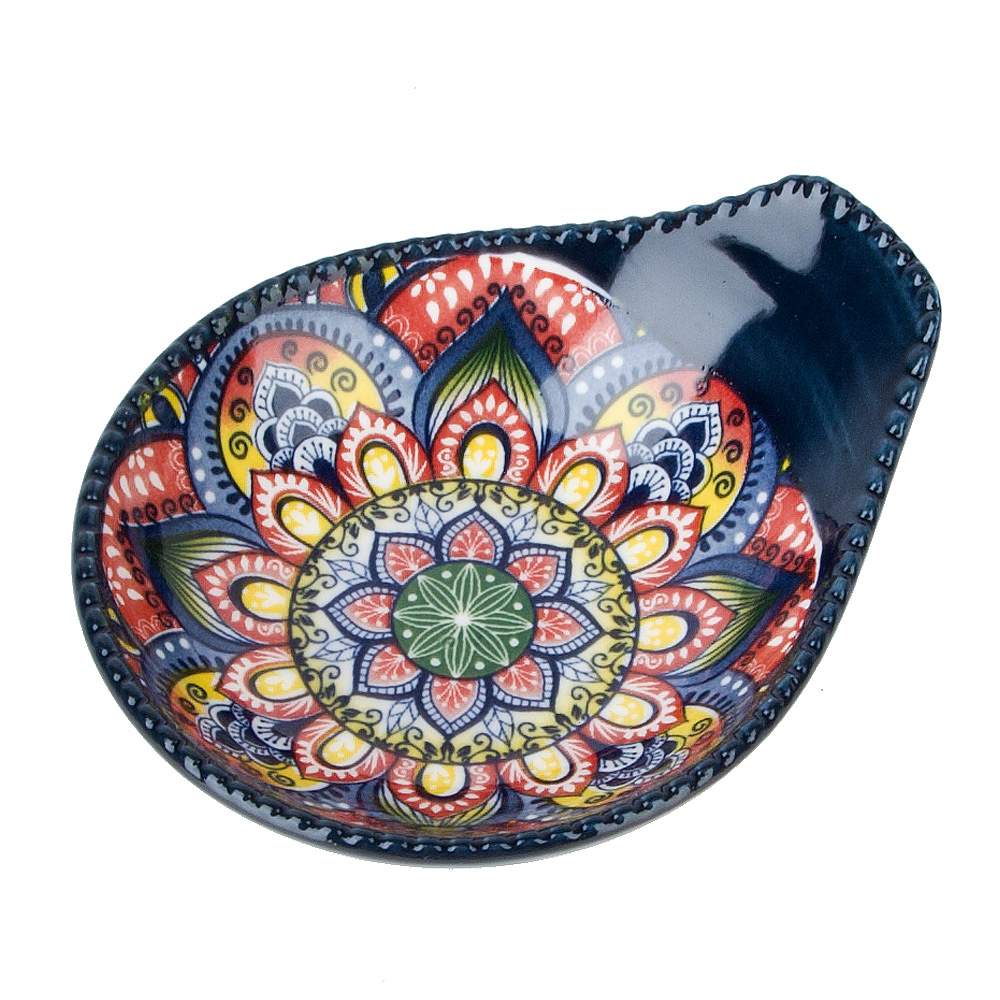 NOUVELLE HOME Arabesque синий Блюдце для оливок 0860087 12х10х3см