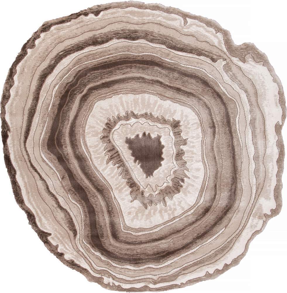 Ковер Safir  00847A  1,56x1,56  OVAL, BROWN / BROWN